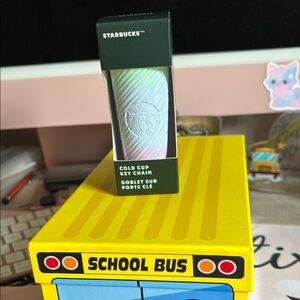 Starbucks Iridescent Cold Cup Key Chain